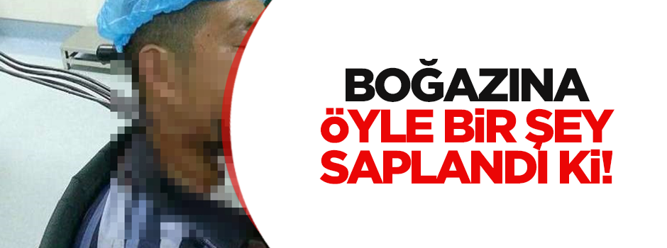 Boğazına demir çubuklar saplandı