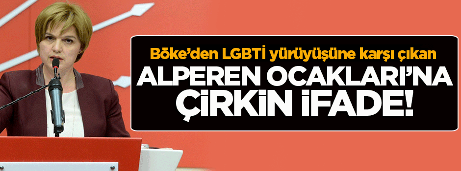 Böke'den Alperen Ocakları'na çirkin ifade!