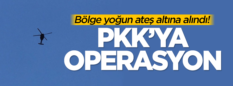 Bölge yoğun ateş altına alındı! PKK'ya operasyon