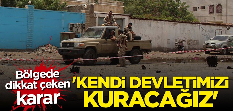 Bölgede dikkat çeken karar: Kendi devletimizi kuracağız