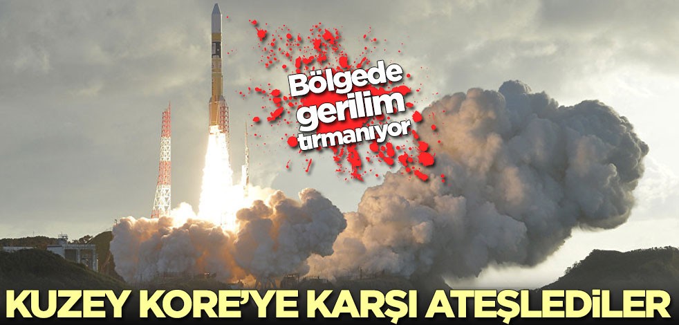 Bölgede gerilim tırmanıyor! Kuzey Kore'ye karşı ateşlediler