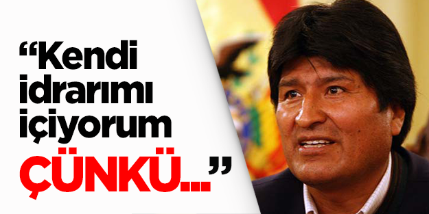 Bolivya Devlet Başkanı: İyileşmek için kendi idrarımı içiyorum