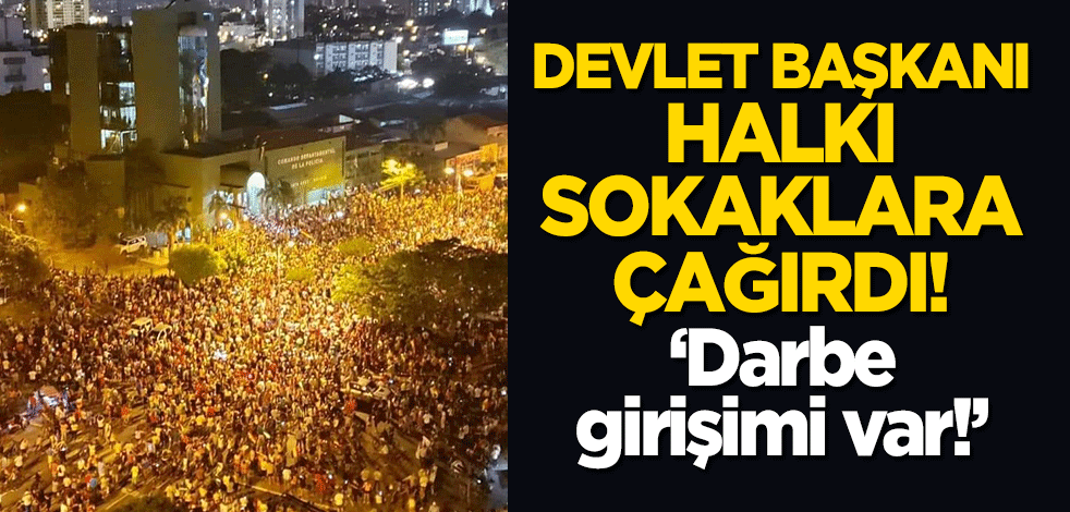 Bolivya Devlet Başkanı Morales halkı sokağa çağırdı: Darbe girişimi var!