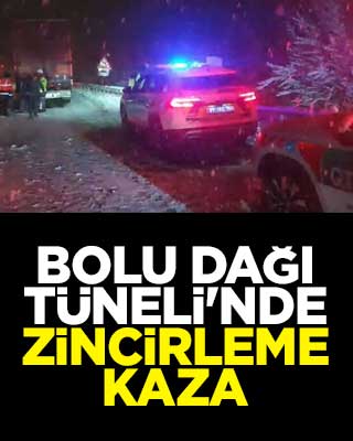 Bolu Dağı Tüneli'nde zincirleme kaza