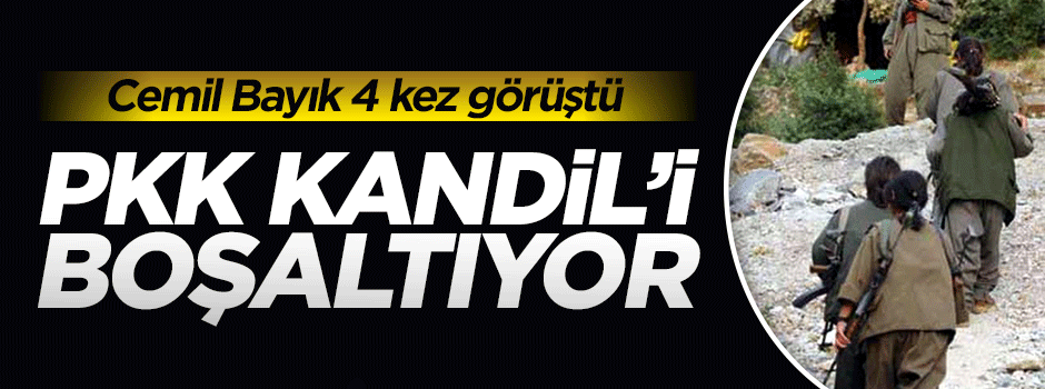 Bölücü terör örgütü Kandil'den kaçma hazırlığında