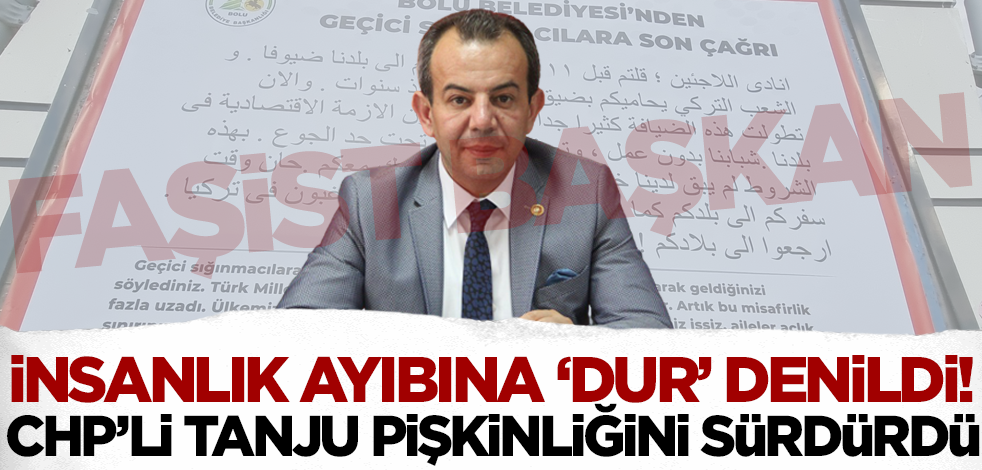 Bolu'da insanlık ayıbına 'dur' denildi! CHP'li Tanju Özcan'dan pişkin açıklama