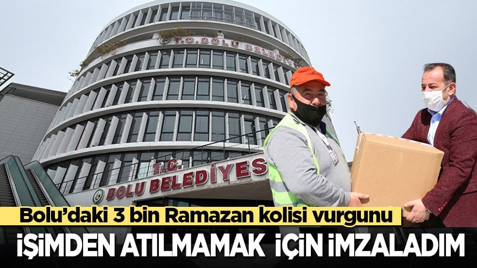 Bolu’daki 3 bin Ramazan kolisi vurgunu: İşimden atılma korkusuyla imzayı attım