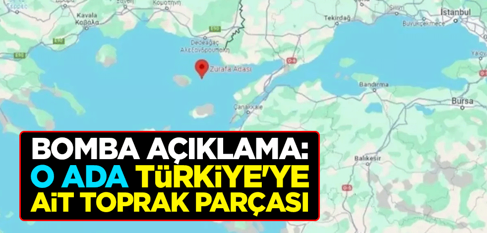 Bomba açıklama: Zürafa Adası, Türkiye'ye ait bir toprak parçasıdır