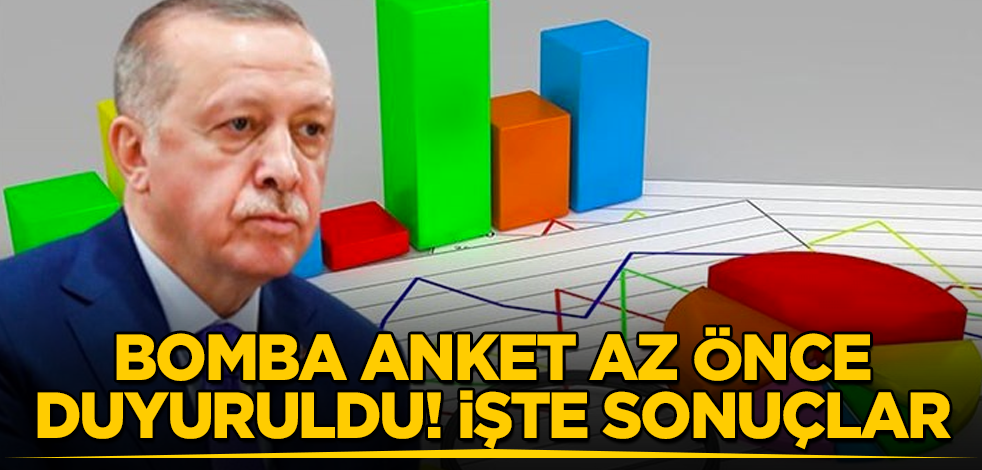 Bomba anket az önce duyuruldu! İşte sonuçlar