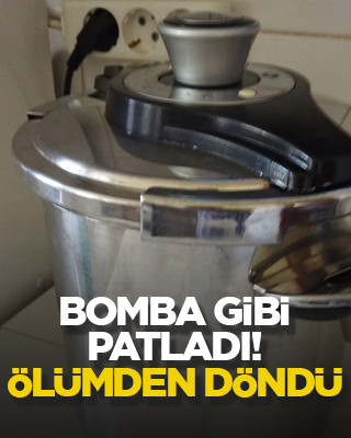 Bomba gibi patladı! Ölümden döndü