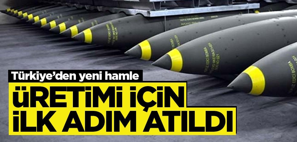 Bomba gövde üretim ve dolum fabrikası için düğmeye basıldı