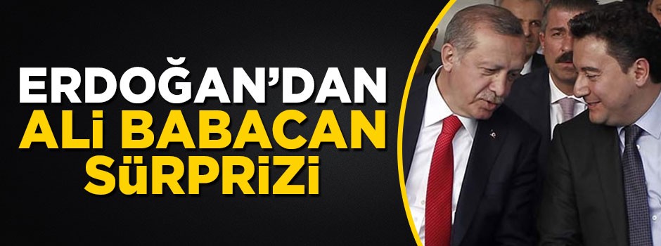 Bomba iddia! Cumhurbaşkanı Erdoğan'dan Ali Babacan sürprizi