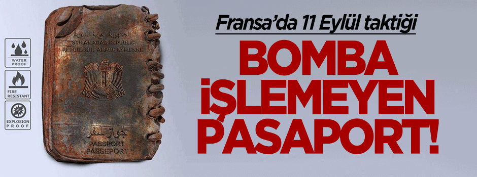 'Bomba işlemeyen pasaport'