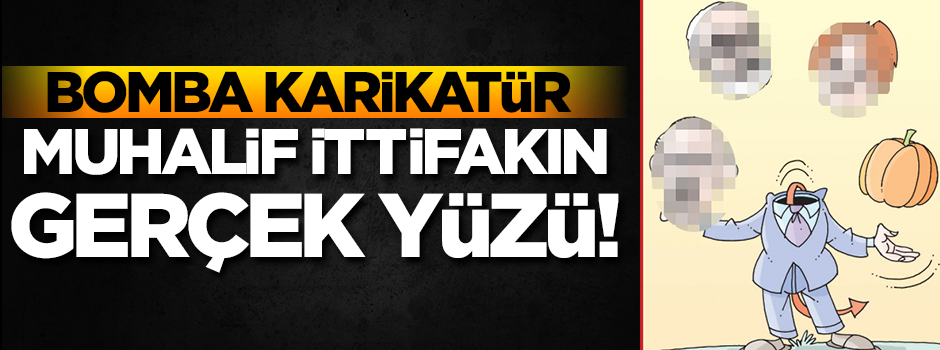 Bomba karikatür! Kılıçdaroğlu, Akşener ve Karamollaoğlu ittifakının gerçek yüzü