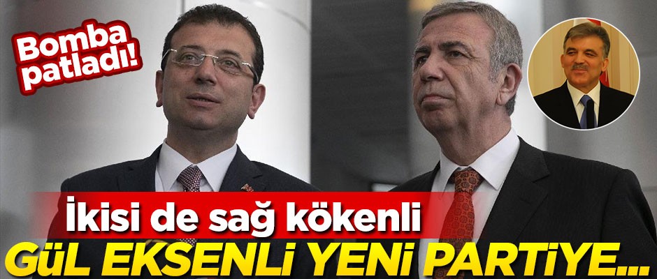 Bomba patladı! İmamoğlu ve Yavaş, Gül eksenli yeni partiye...