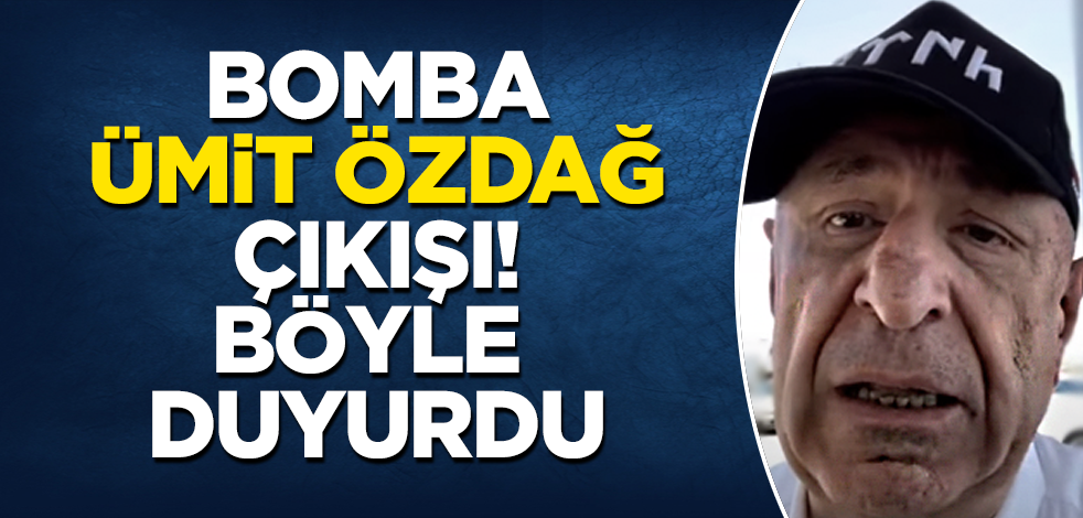 Bomba "Ümit Özdağ" çıkışı! Böyle duyurdu