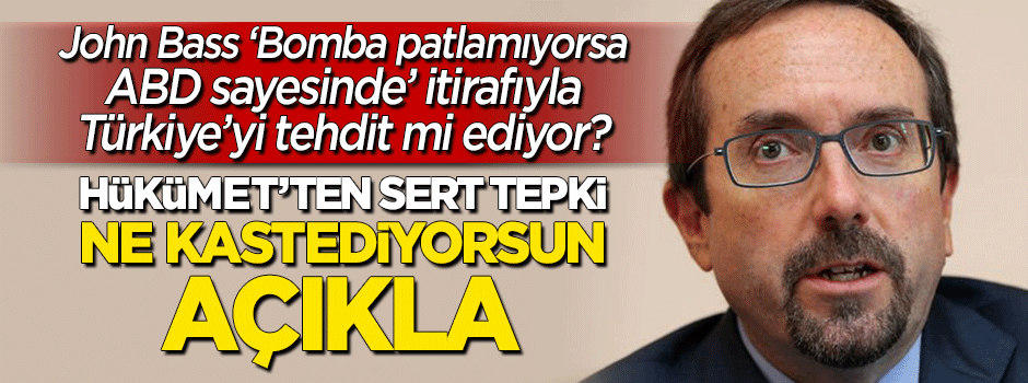 "Bombalar patlamıyorsa ABD'nin sayesinde" diyen Bass'a Bozdağ'dan sert tepki