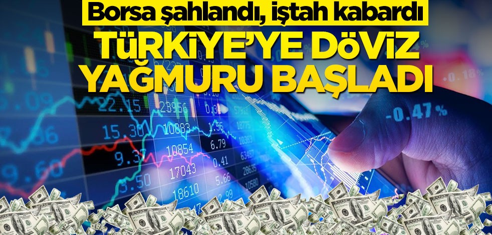 Borsa şahlandı, iştah kabardı! Türkiye’ye döviz yağmuru başladı