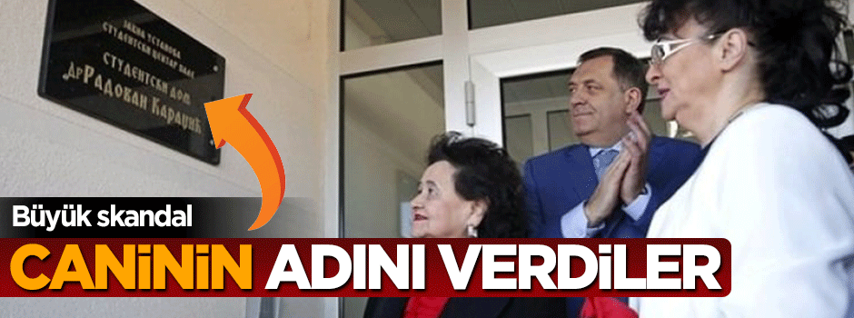 Bosna kasabının adı öğrenci yurduna verildi