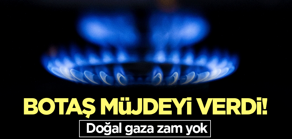 BOTAŞ müjdeyi verdi! Doğal gaz’a zam yok