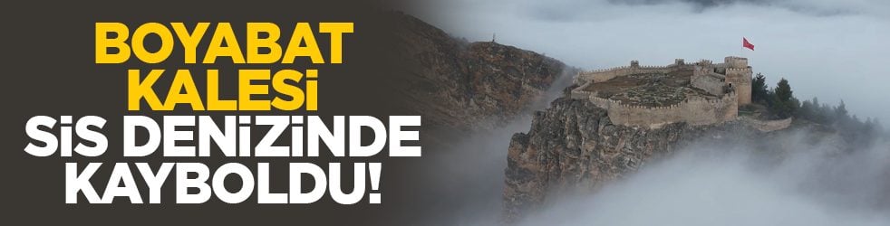 Boyabat Kalesi sis denizinde kayboldu!