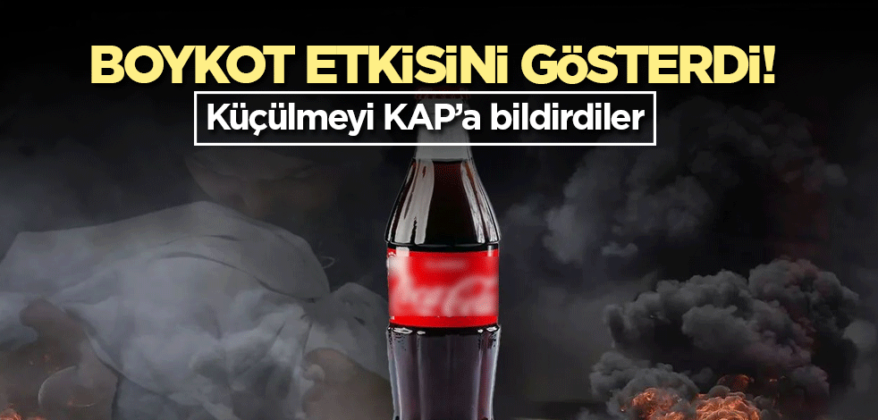 Boykot etkisini gösterdi! Coca-Cola Türkiye'de küçülecek