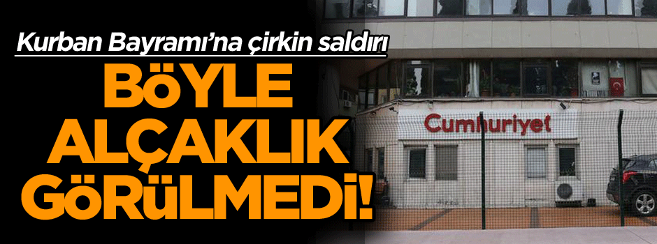 Böyle alçaklık görülmedi! Kurban Bayramı’na çirkin saldırı
