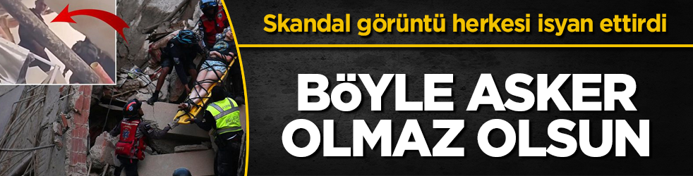 Böyle asker olmaz olsun! Skandal görüntü herkesi isyan ettirdi 