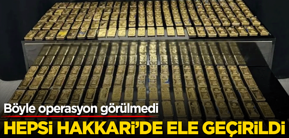 Böyle operasyon görülmedi! Hepsi Hakkari'de ele geçirildi