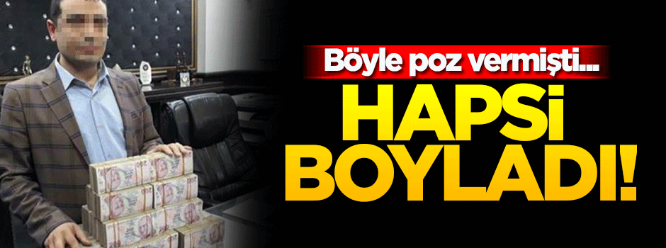Böyle poz verdi! Hapsi boyladı...