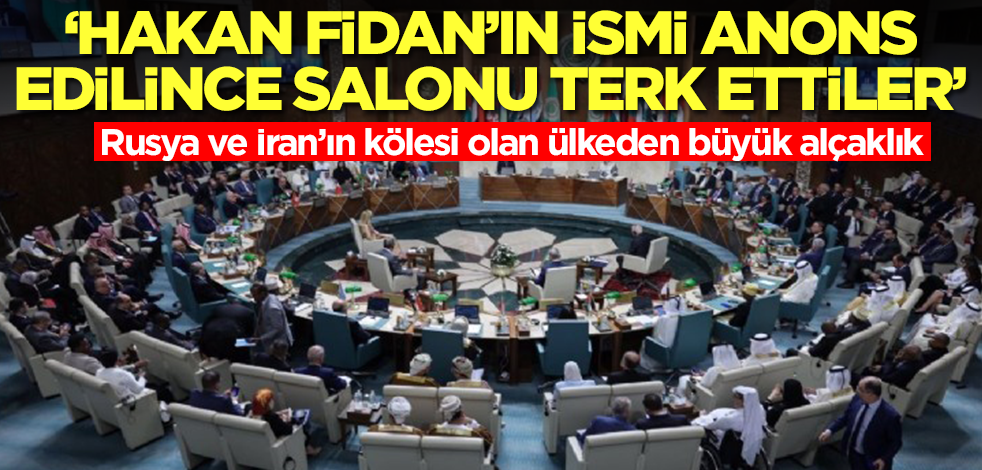 Böyle skandal görülmedi: Hakan Fidan anons edilince salonu terk ettiler