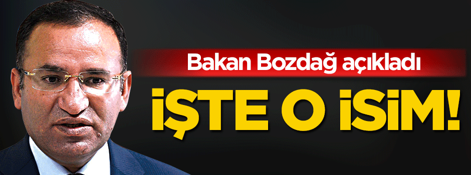 Bozdağ: HDP'li vekil Sarıyıldız teröriste yardım yapıyor