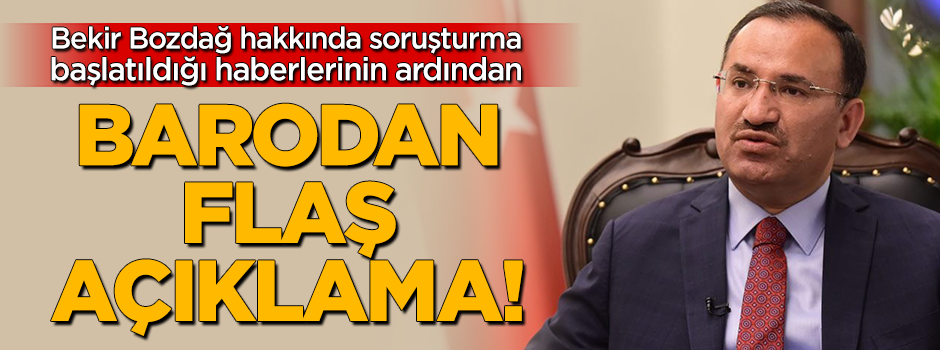 Bozdağ için soruşturma başlatan Yozgat Barosundan açıklama geldi