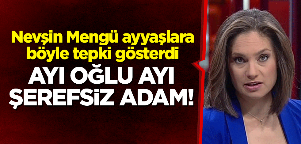 Bozuk saat misali... Nevşin Mengü, ayyaşlara tepki gösterdi: Ayı oğlu ayı, şerefsiz adam!
