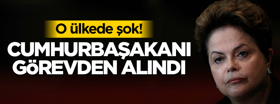 Brezilya'da Cumhurbaşkanına uzaklaştırma