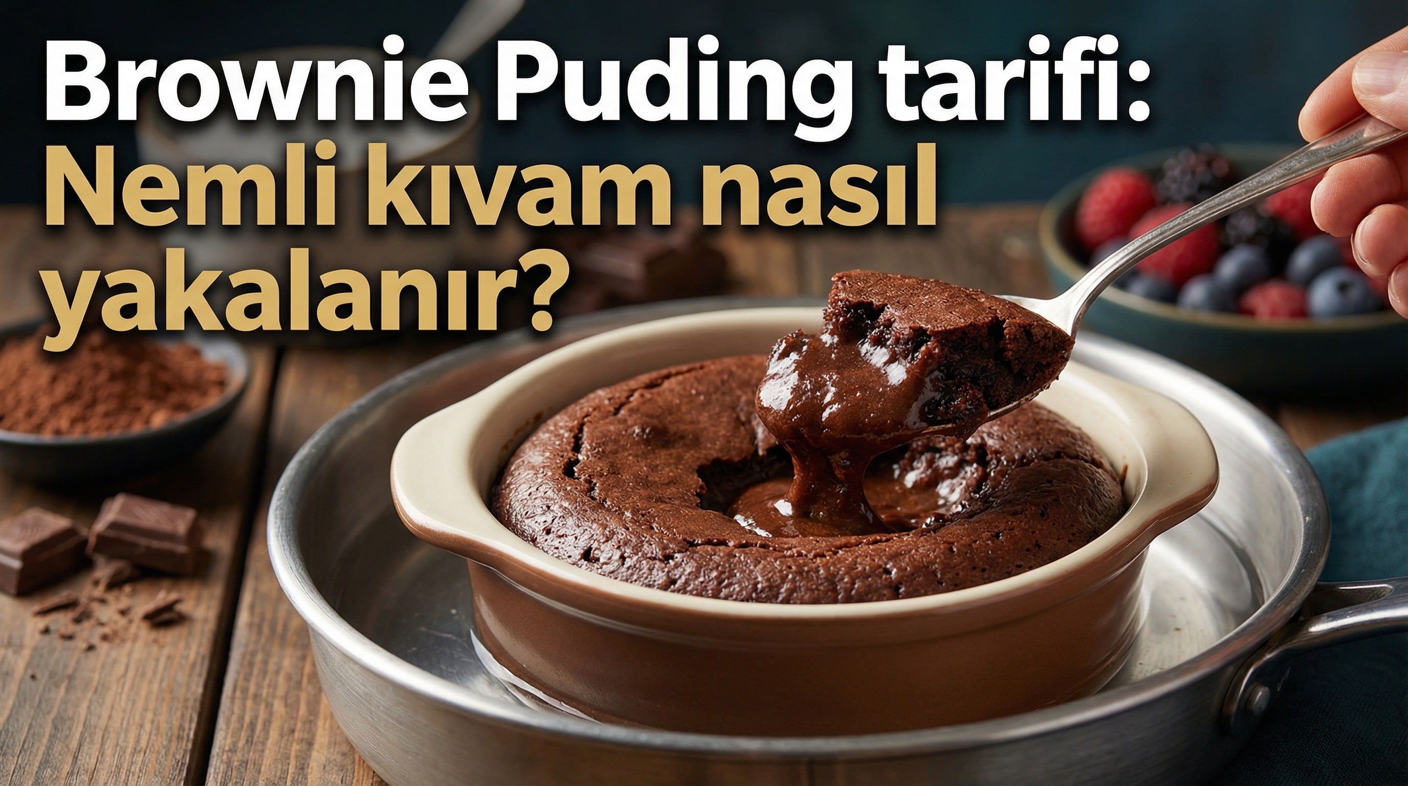 Brownie Puding tarifi nasıl yapılır, püf noktaları neler?