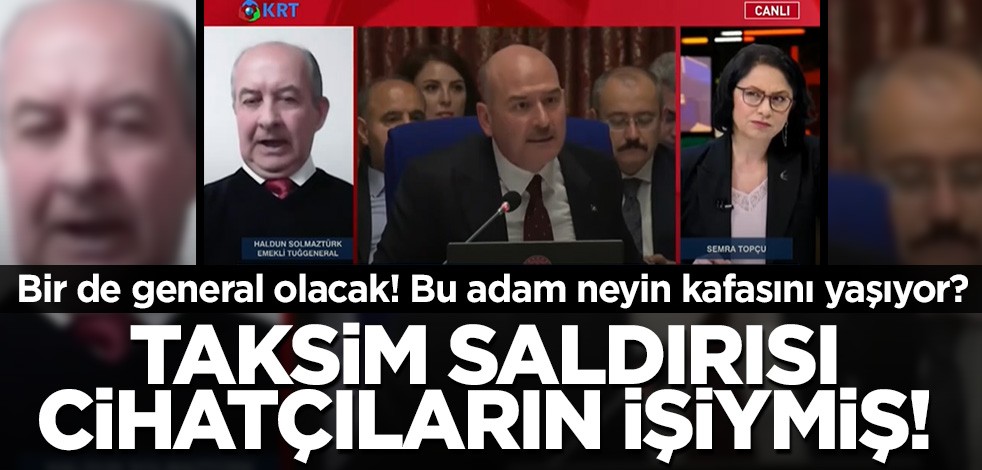 Bu adam neyin kafasını yaşıyor! "Taksim saldırısı cihatçı örgütlerin eylemi"