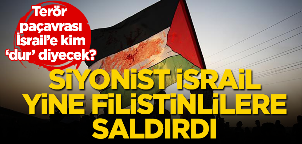 Bu alçaklara kim dur diyecek? Siyonist İsrail polisi, yine Filistinlilere saldırdı!