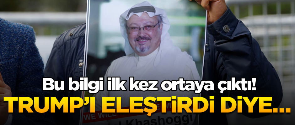 Bu bilgi ilk kez ortaya çıktı… Trump’ı eleştirdi diye…