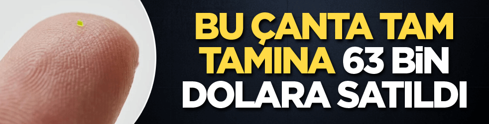 Bu çanta tam tamına 63 bin dolara satıldı