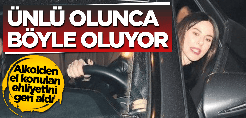 Bu da "ünlü" tarifesi! Defne Samyeli, ehliyetini geri aldı