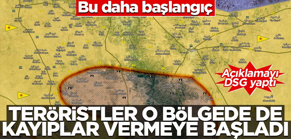 Bu daha başlangıç! Terör örgütü DSG o bölgede de kayıp vermeye başladı