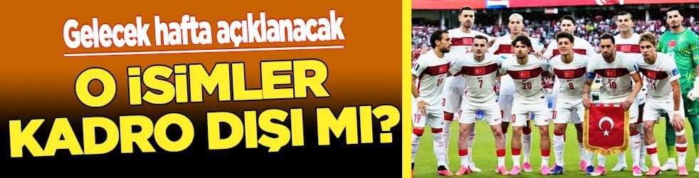 Bu detayı dikkat çekecek: Kerem Aktürkoğlu ve İrfan Can Kahveci kadro dışı