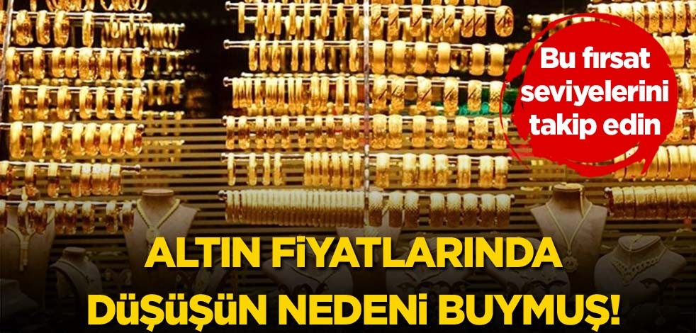 Bu fırsat seviyelerini takip edin! Altın fiyatlarında düşüşün nedeni buymuş!