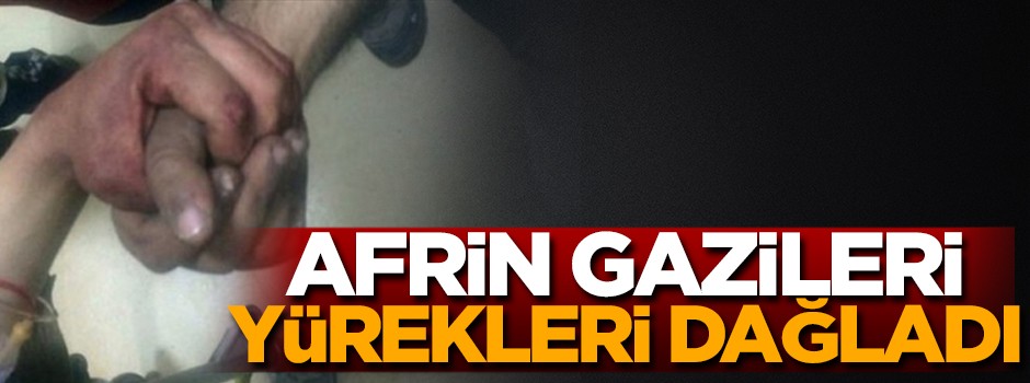 Bu fotoğraf Afrin'de yaralanan askerlerimize ait