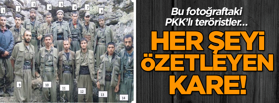 Bu fotoğraftaki PKK’lı teröristler… Her şeyi özetleyen kare!