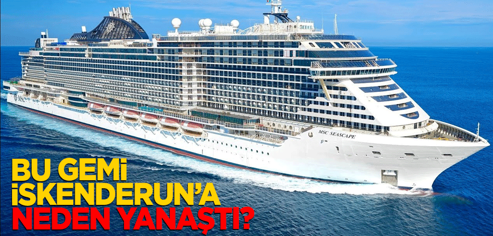 Bu gemi İskenderun'a neden yanaştı?