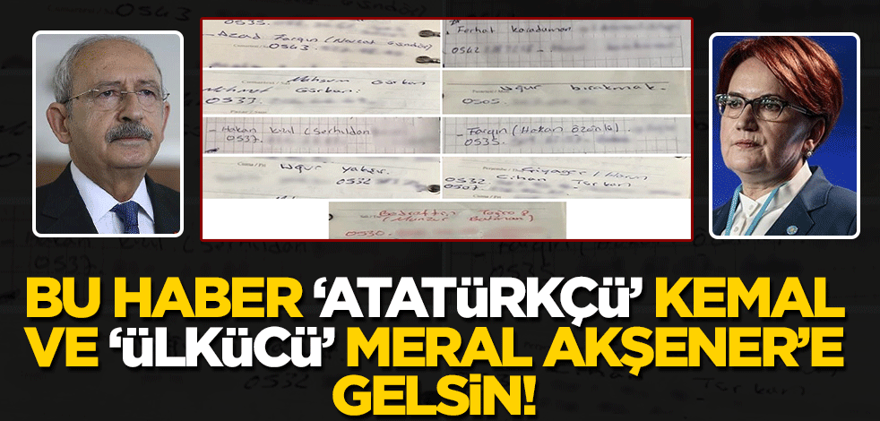 Bu haber 'Atatürkçü' Kemal ve 'Ülkücü' Meral Akşener'e gelsin! Diyarbakır'da HDP binasında terör ajandası