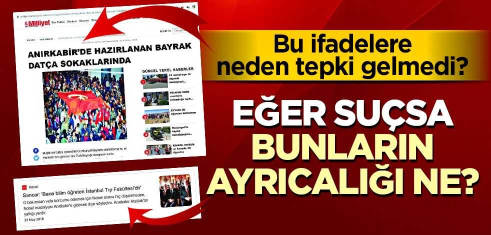 Bu ifadelere niye tepki gelmedi! Eğer suç ise bunların ayrıcalığı ne?