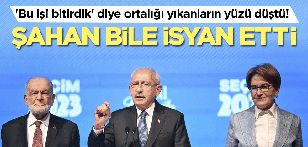 'Bu işi bitirdik' diye ortalığı yıkanların yüzü düştü! Şahan bile isyan etti